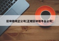 区块链纯正公司[正规区块链平台公司]