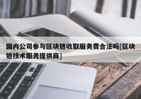 国内公司参与区块链收取服务费合法吗[区块链技术服务提供商]