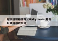 越南区块链游戏公司skymavis[越南区块链游戏公司]